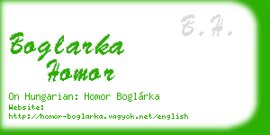boglarka homor business card